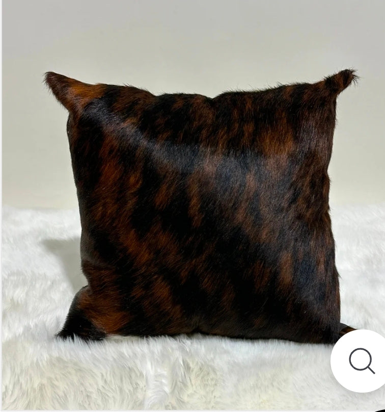 Cowhide Pillow 16"x16"