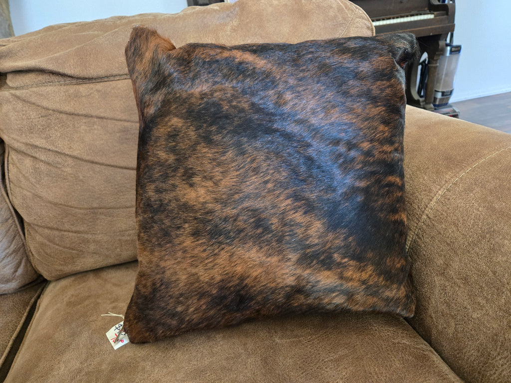 Cowhide Pillow 16"x16"