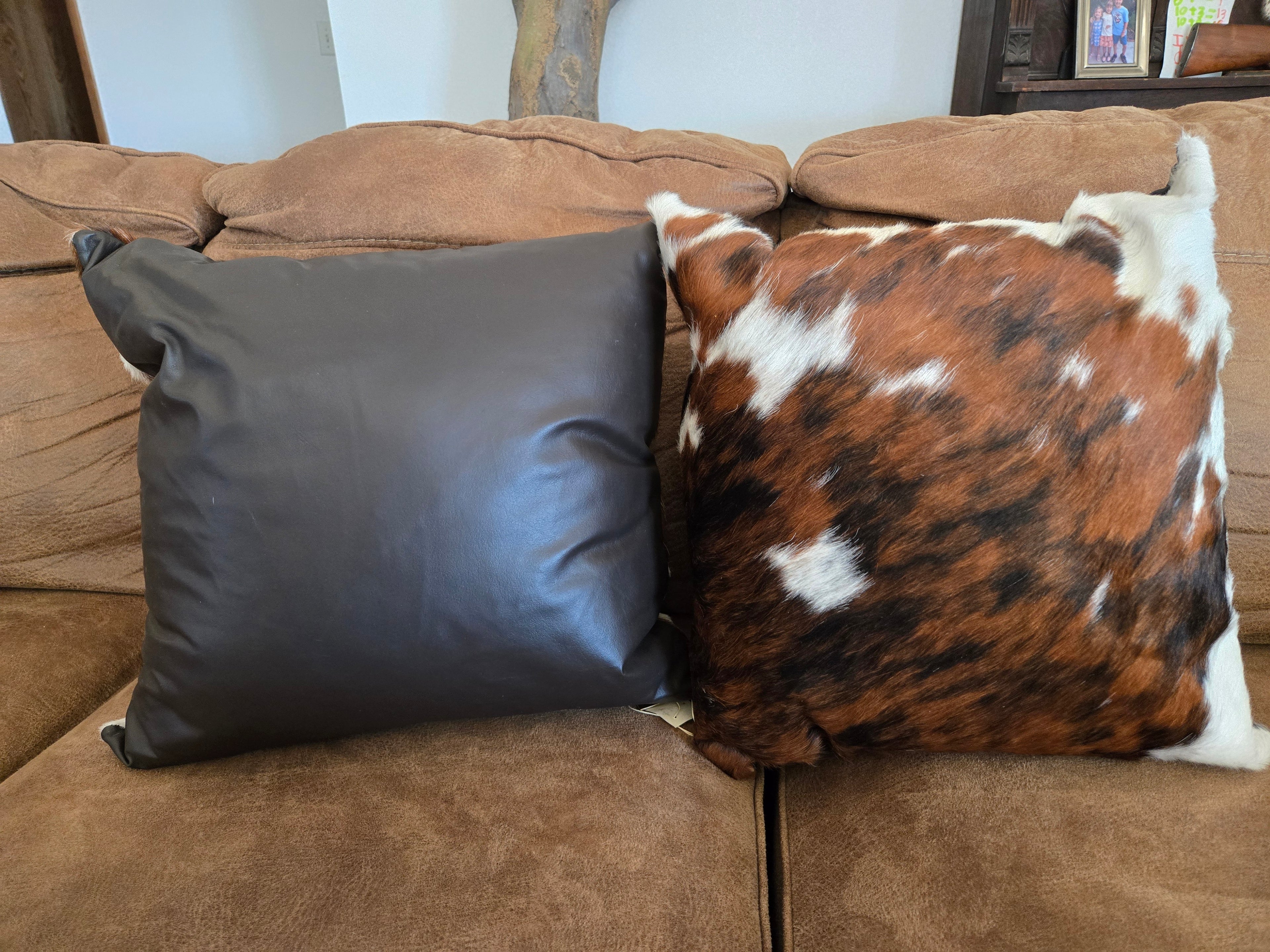 Cowhide Pillow 16"x16"