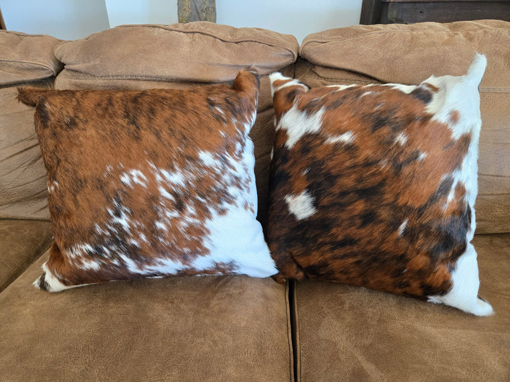 Cowhide Pillow 16"x16"