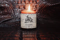 “Leather” Western Soy Candles | Amber Rustic Soy Candle: 8 oz