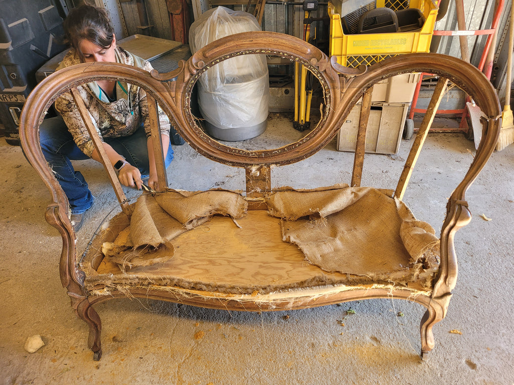 Tooled Settee