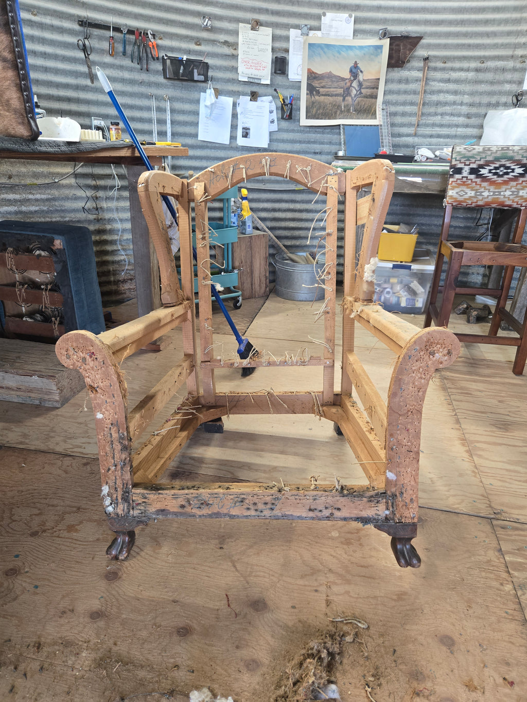 Big Brown Wingback Chair