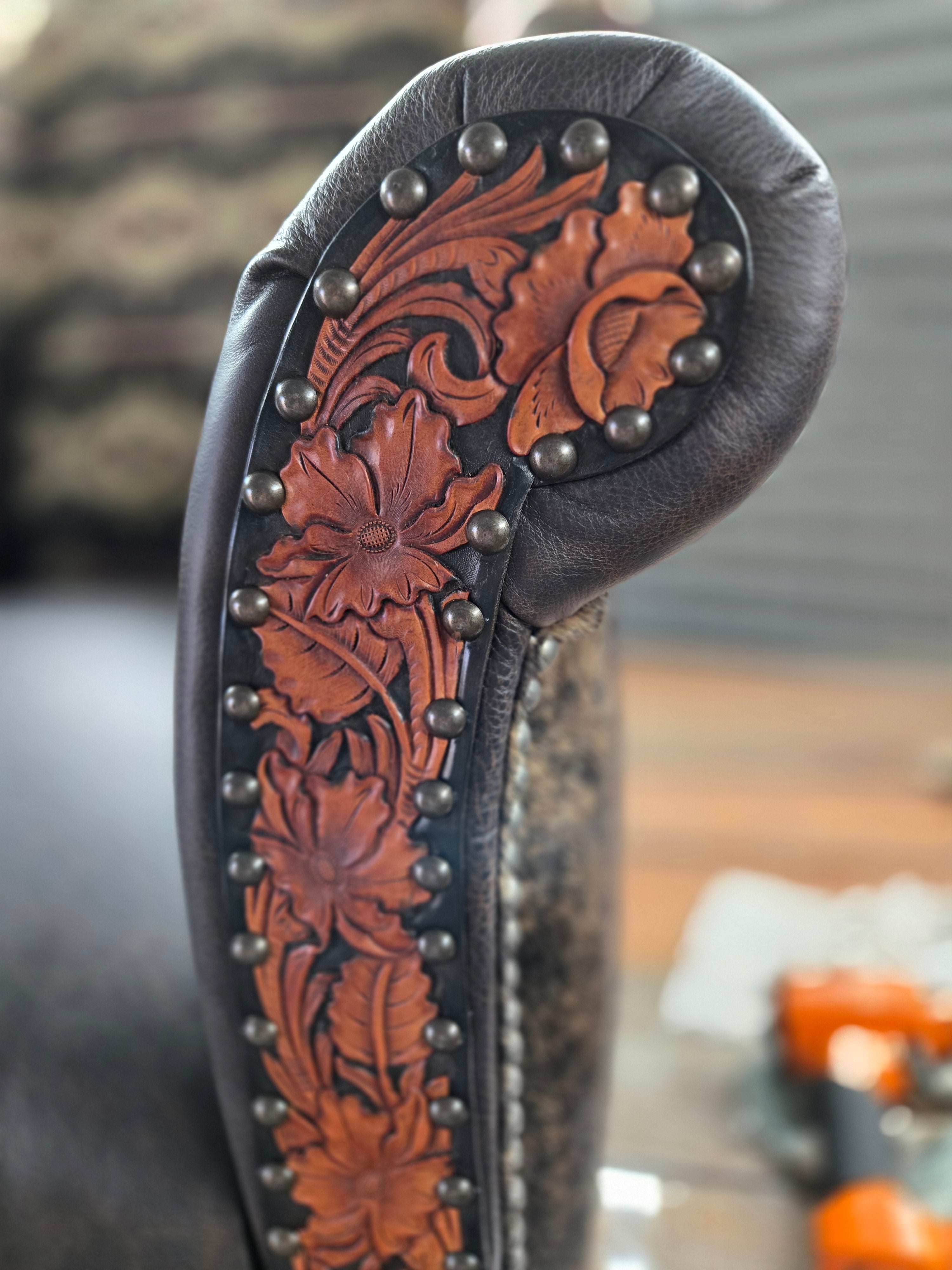 Big Brown Wingback Chair