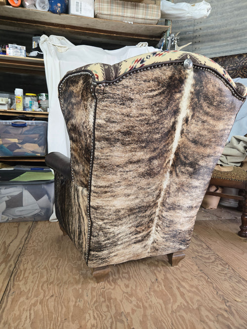 Big Brown Wingback Chair