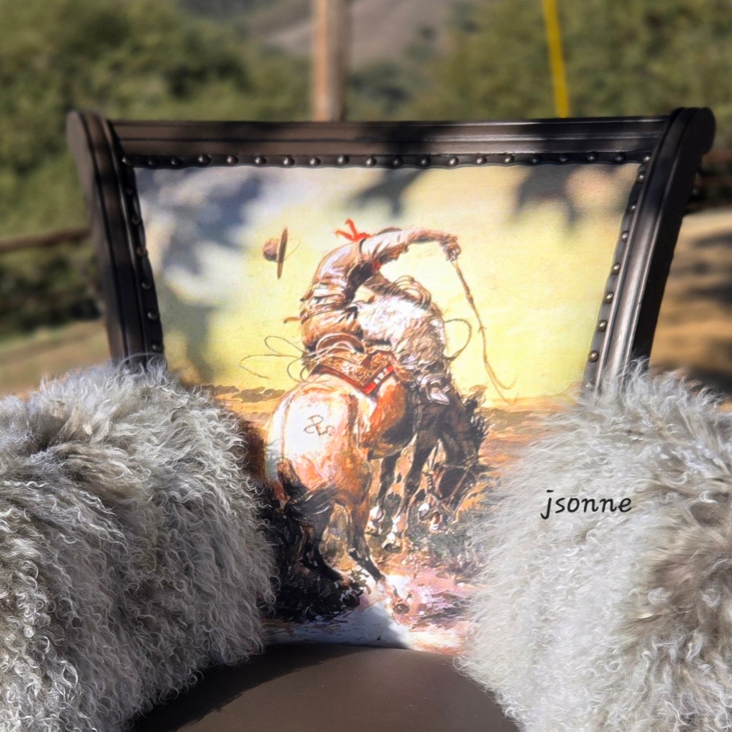 Cowboy Wooley Chair