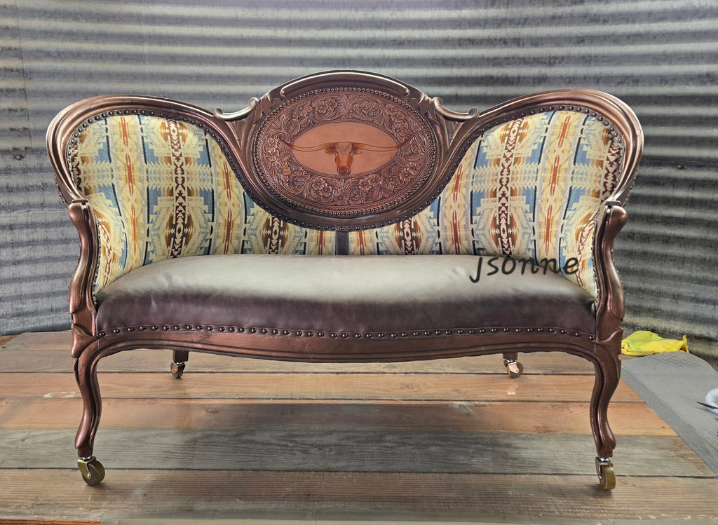 Tooled Settee