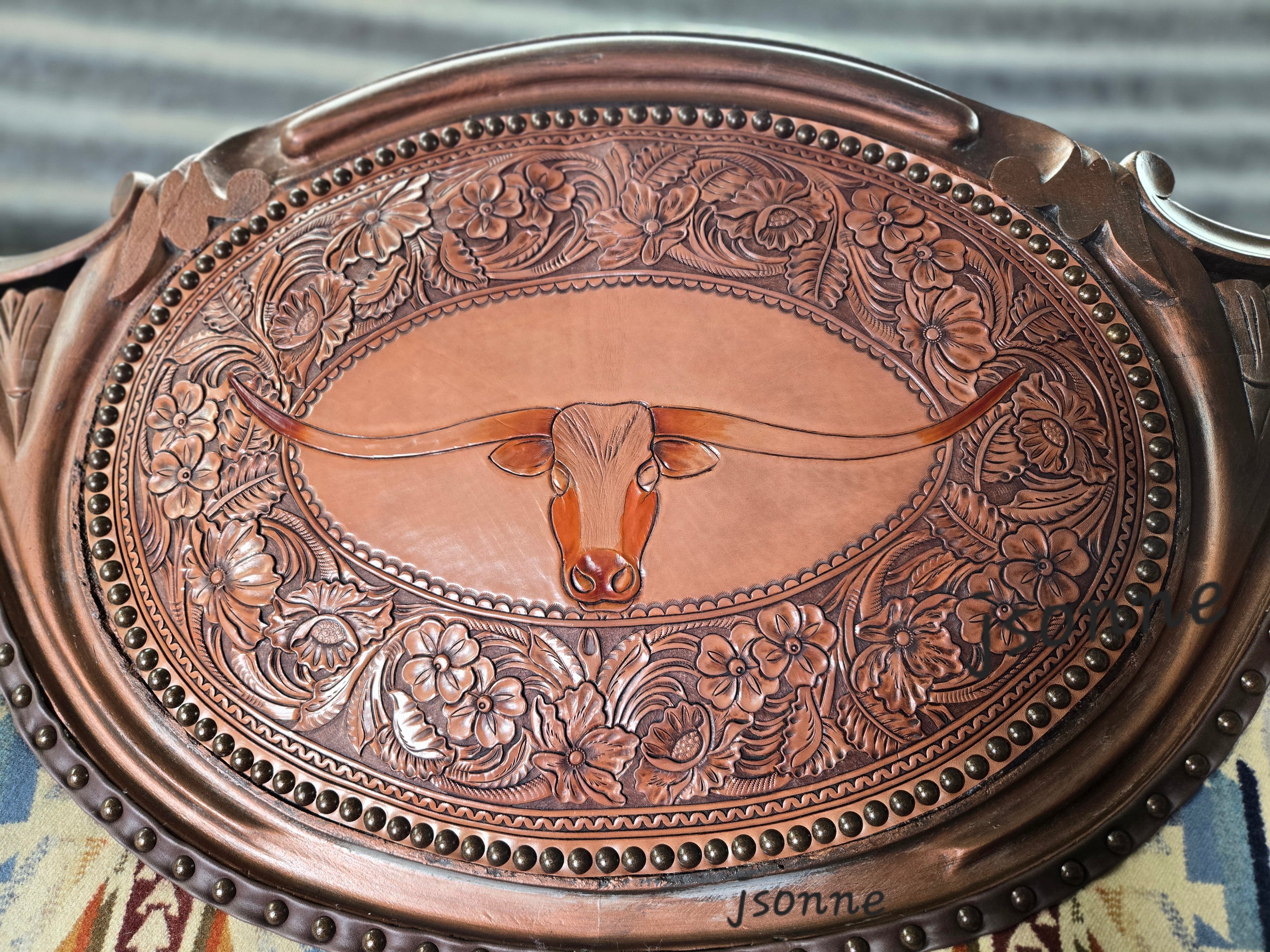Tooled Settee