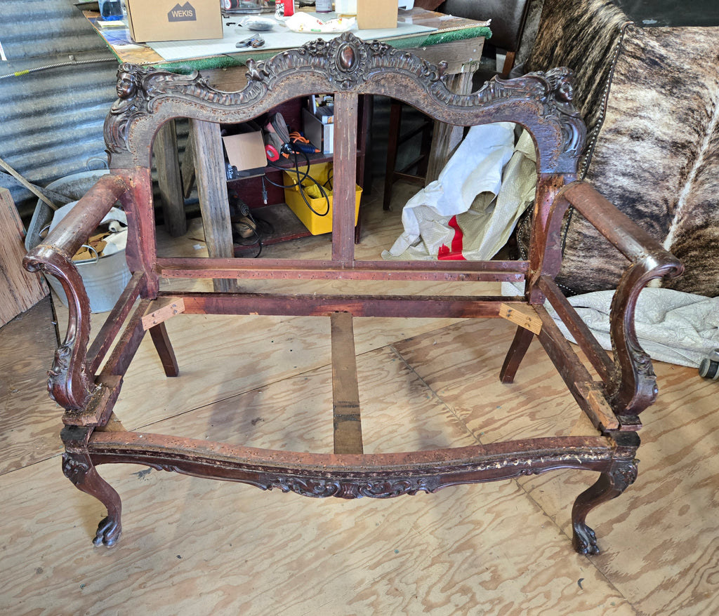 Antique Rococo Settee