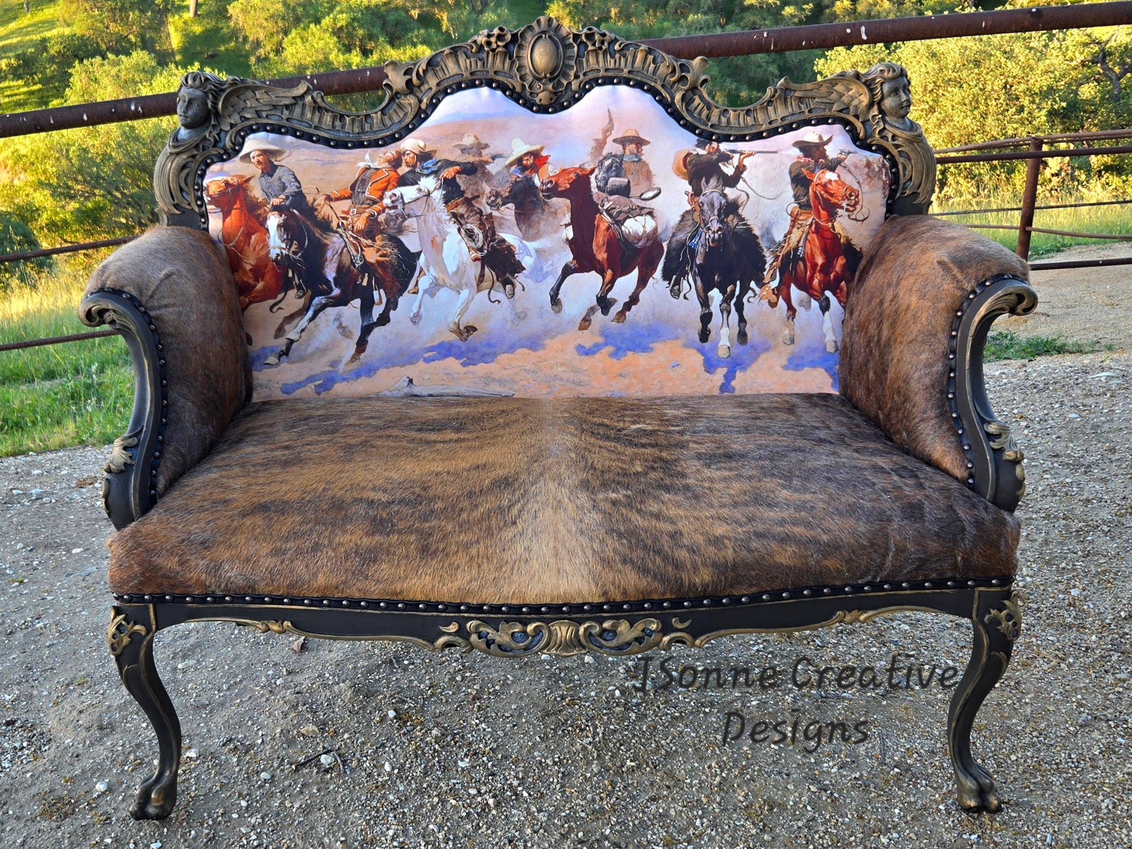 Antique Rococo Settee