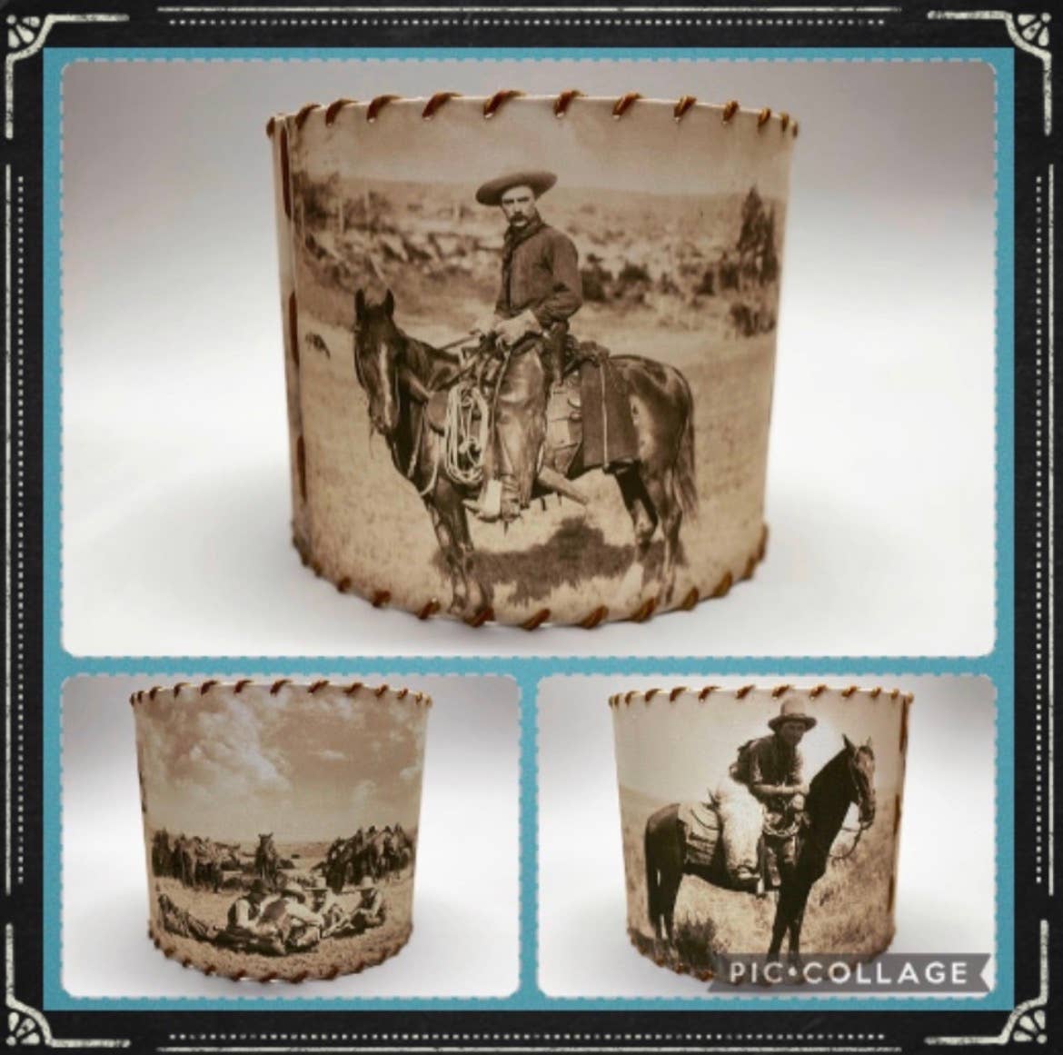 Lampshade West Texas Cowboys: 11 inch