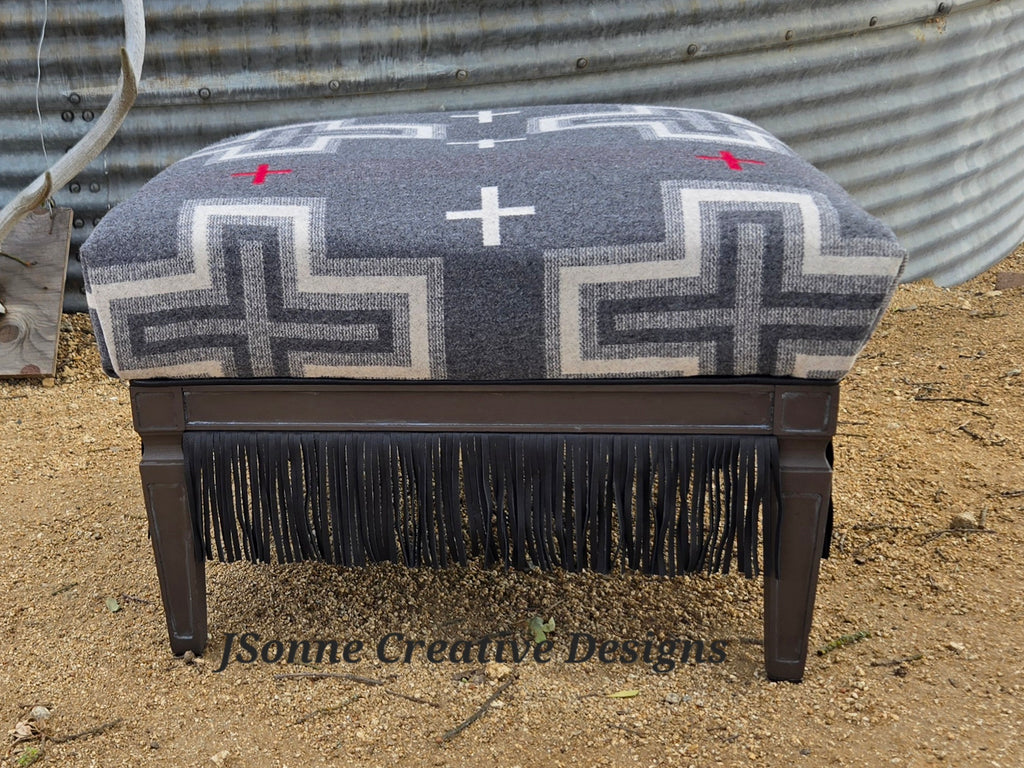 Large Pendleton Ottoman