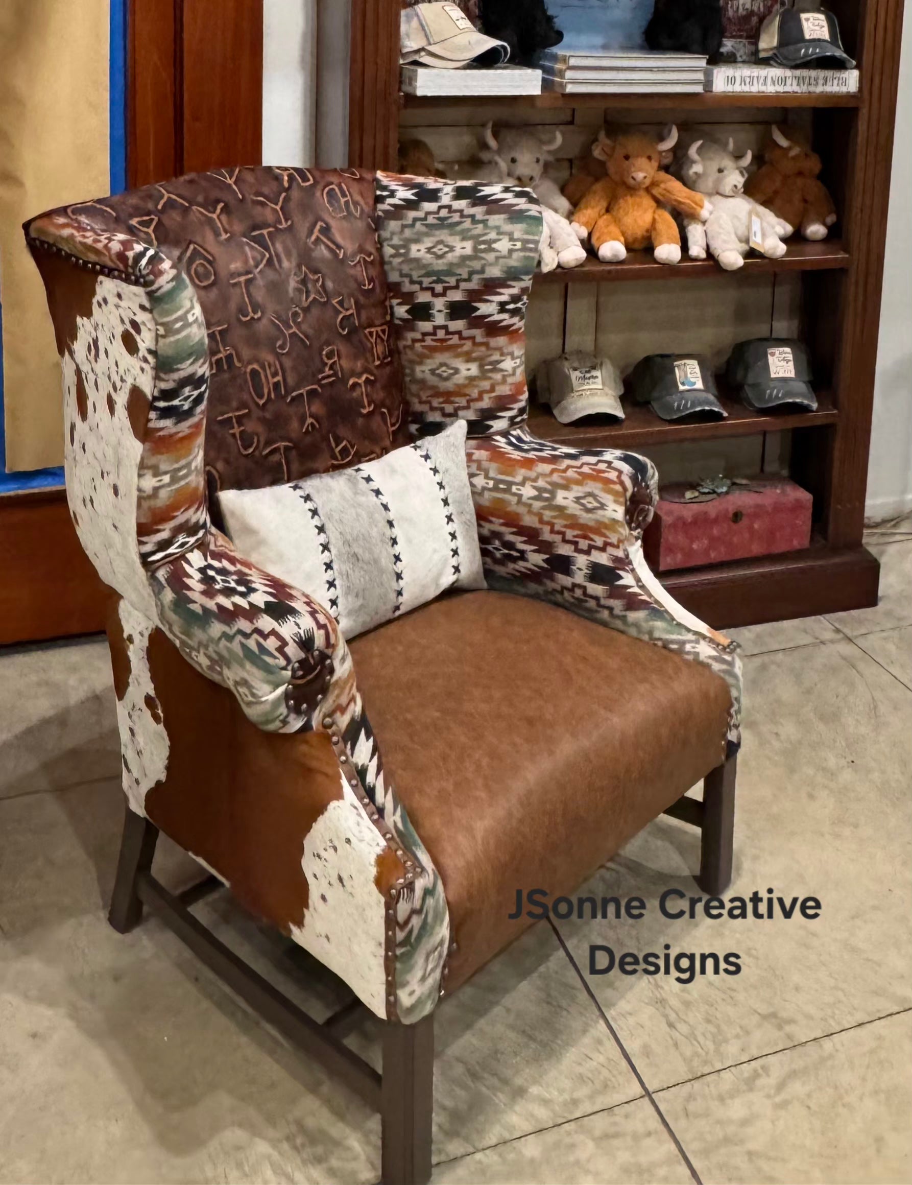 Cowboy Wild Wingback Chair