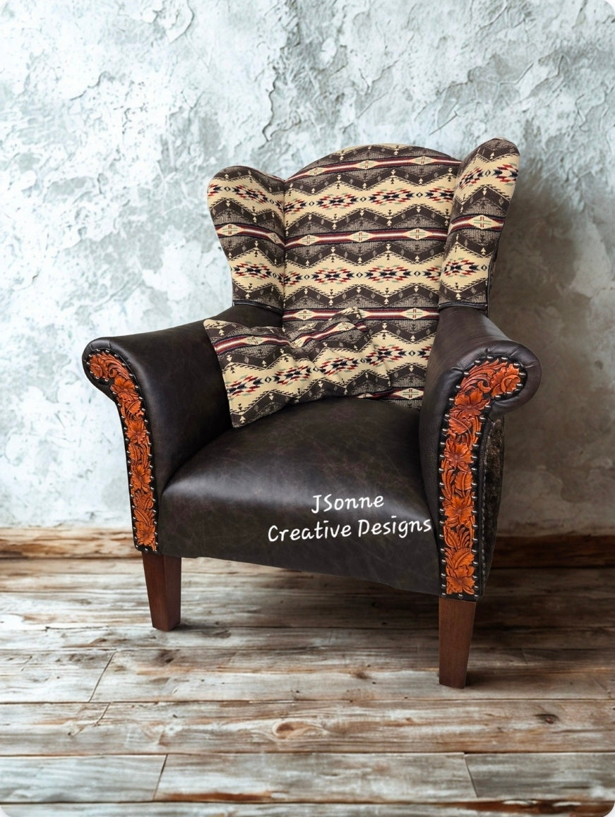 Big Brown Wingback Chair