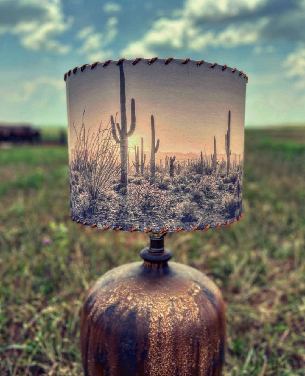 Lampshade Saguaro Cactus: 11 inch
